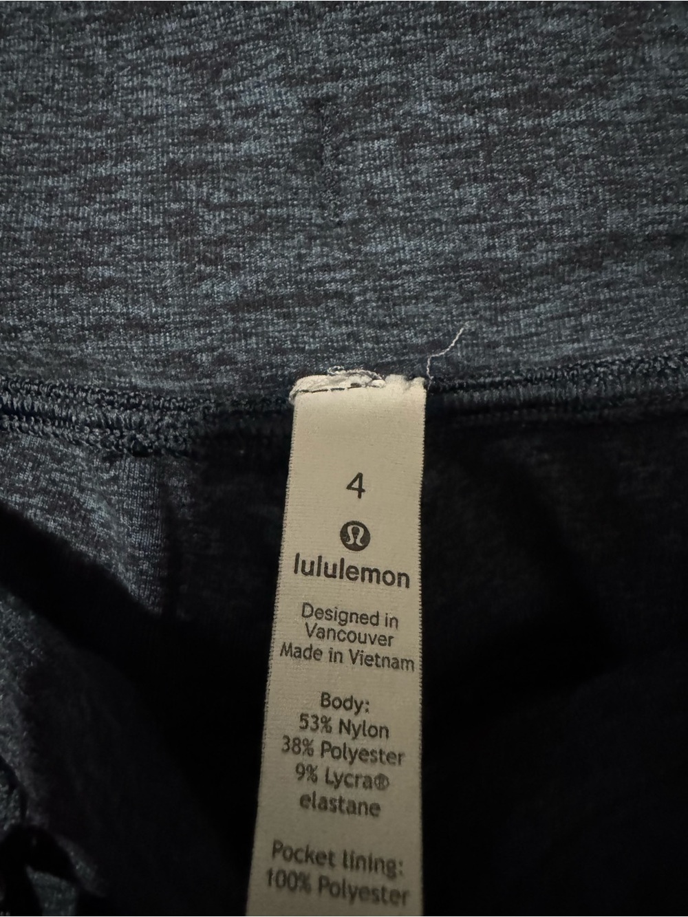 lululemon athletica heather navy Jogger Sweatpants - Picture 3 of 6